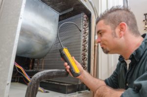 Technician Checking Hvac System