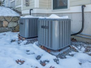 Hvac Units Covered In Snow