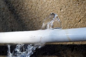 Leaking Split Pvc Pipe